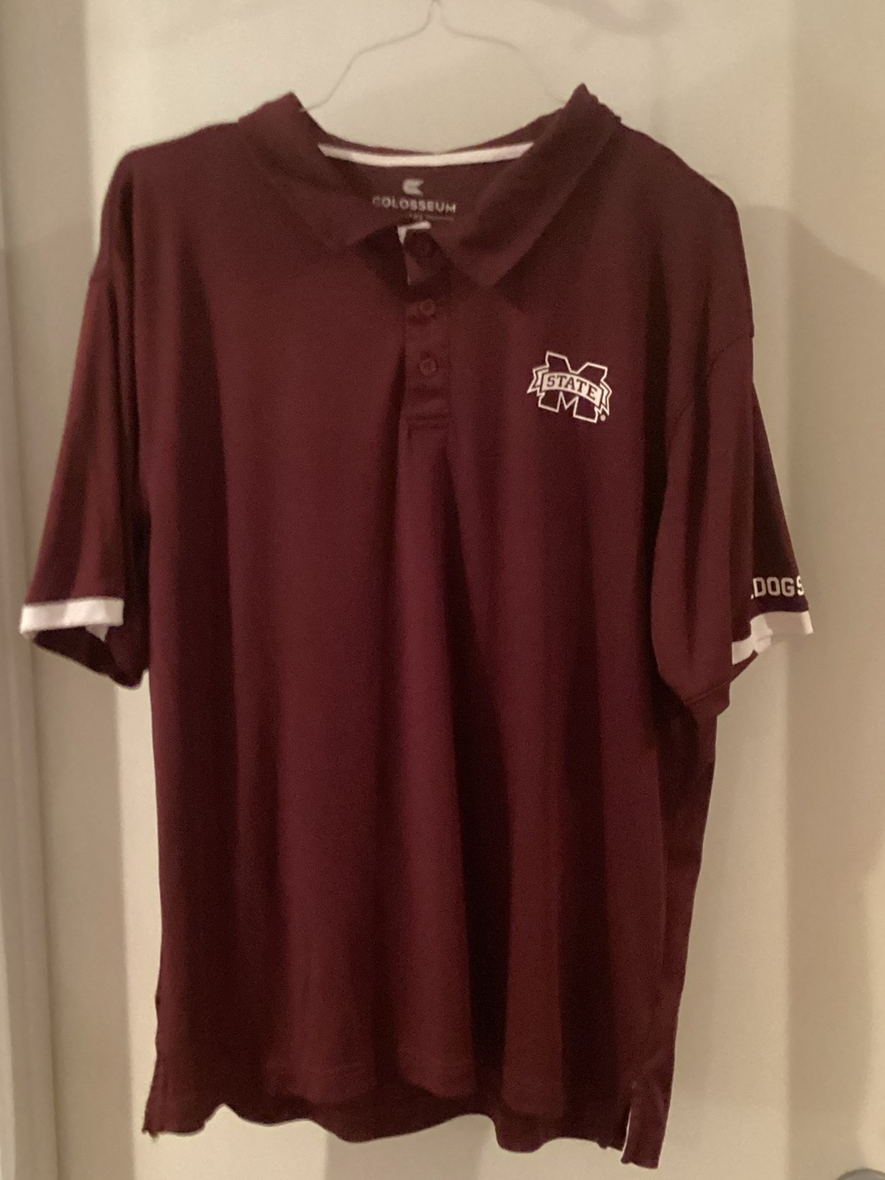 Colosseum Men's Maroon Mississippi State Polo